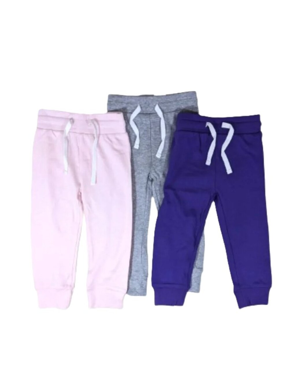 LovJoy Kids Joggers Toddler Sweatpants Pink Gray Purple 12-18 months  NEW
